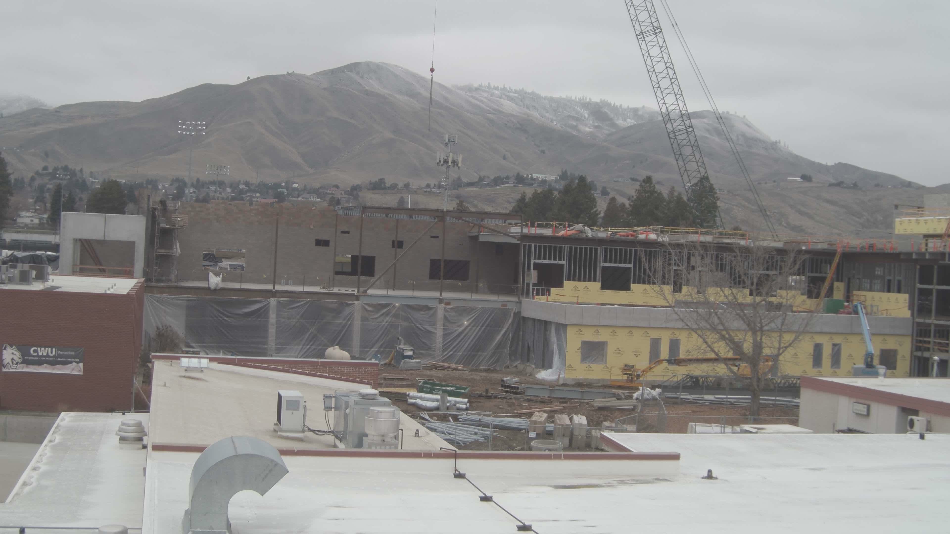 Representación arquitectónica del nuevo edificio del CTEI en el campus de WVC en Wenatchee