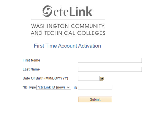 Página de activación de CtcLink