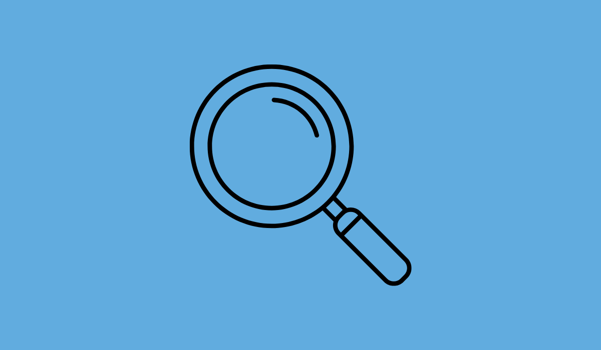 icono que muestra el dibujo de una lupa
