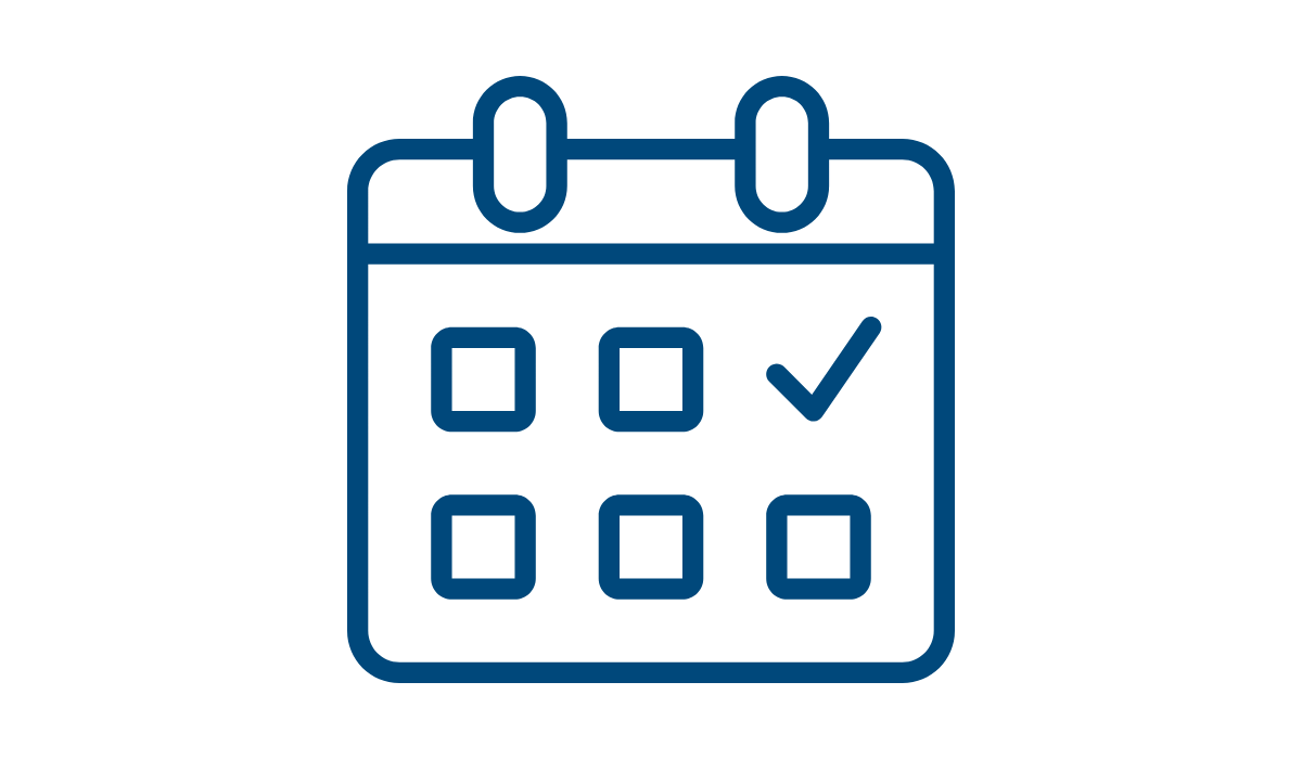 El icono de un calendario.