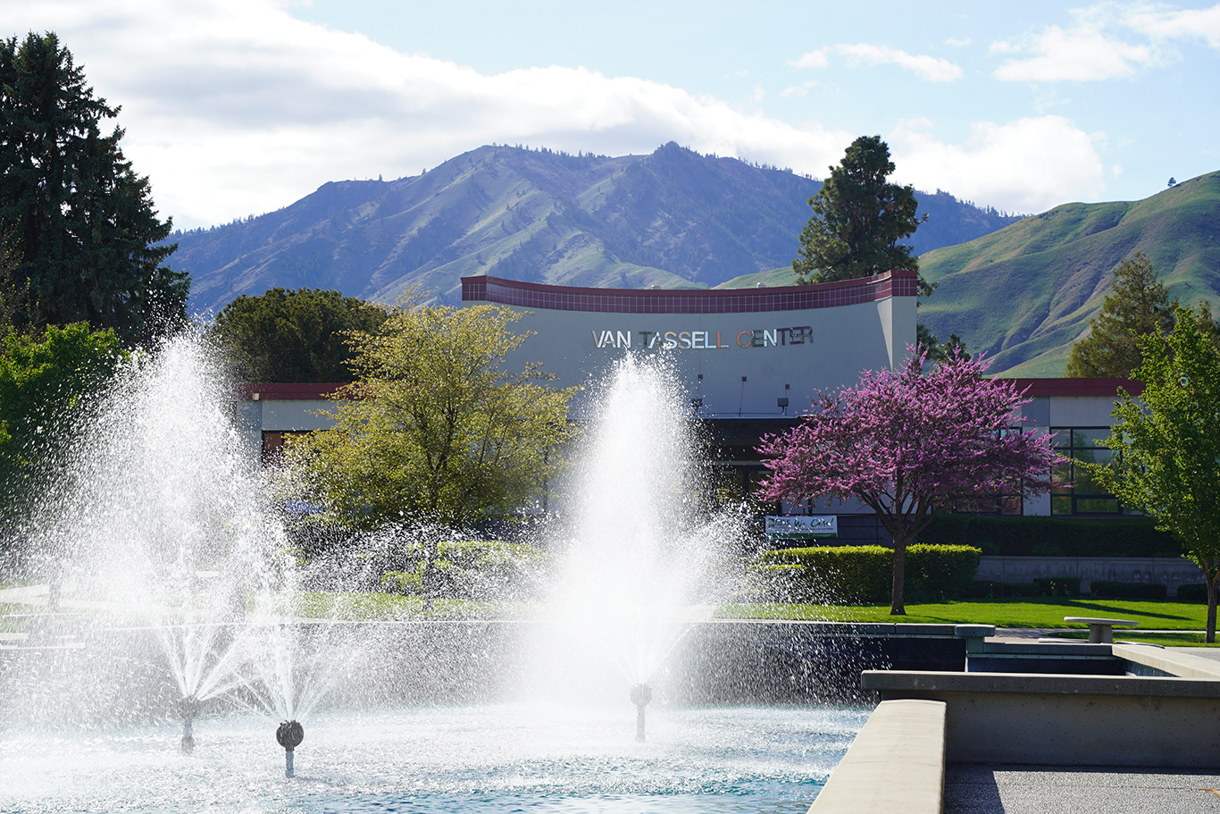 Fuente del WVC en campus de Wenatchee