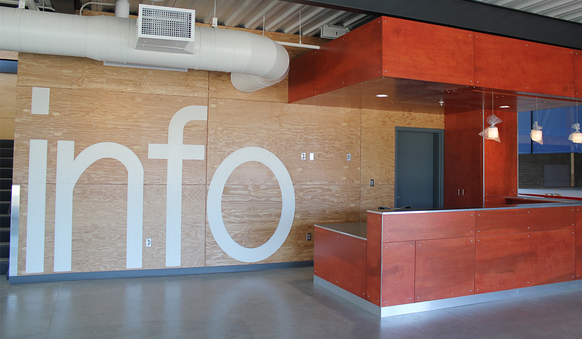 El mostrador de información del Centro Recreativo Estudiantil WVC